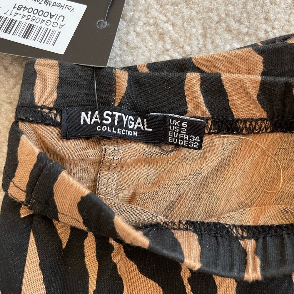 Zebra flare pants